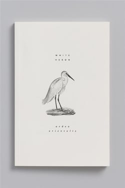 Carnet animal aquatique - aigrette garzette