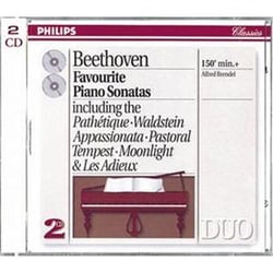 Favourite Piano Sonatas:Pathetique, Waldstein, Appassionata, Pastoral, Tempest, Moonlight & Les Adie