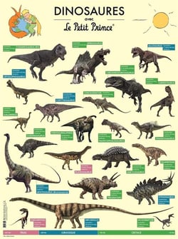 DINOSAURES AVEC LE PETIT PRINCE - POSTER