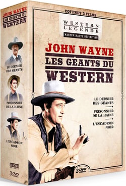 John Wayne - Les Géants du Western : Le Dernier des géants + Prisonnier de la haine + L'Escadron noir