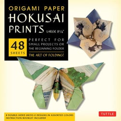 Origami paper hokusai prints large 8 1/4