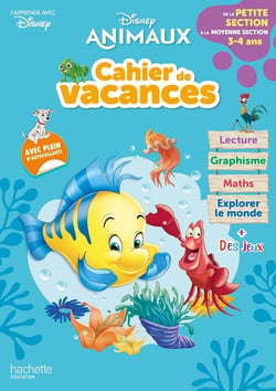 Disney animaux - cahier de vacances - de la PS à la MS (édition 2021)