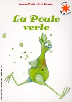 Une poule verte