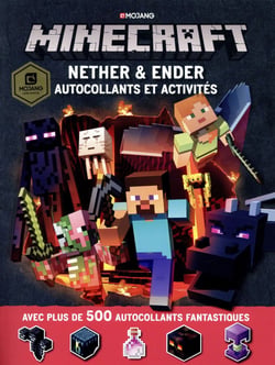 Minecraft - nether & ender - autocollants et activités
