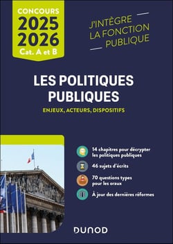 Les politiques publiques : Enjeux, acteurs, dispositifs - Catégories A et B (édition 2025/2026)