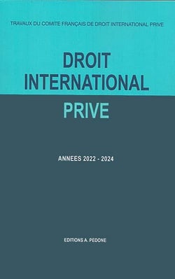 Droit international privé : années 2022-2023, 2023-2024