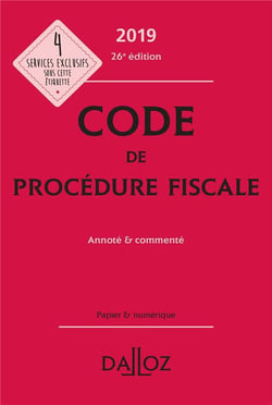 CODE DE PROCEDURE FISCALE 2019