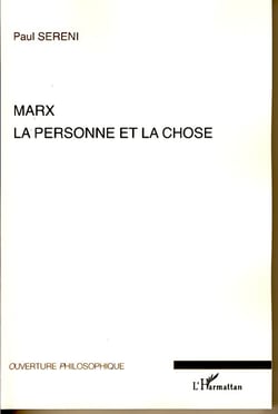 Marx - la personne et la chose