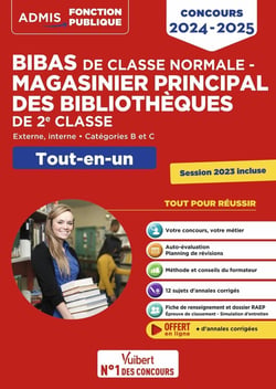 Concours bibliothécaire assistant spécialisé : magasinier principal des bibliothèques 2e classe