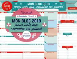 Mémoniak : mon bloc pour voir ma semaine en grand (édition 2018)