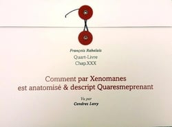 Comment par Xenomanes est anatomisé & descript Quaresmeprenant