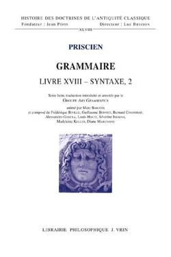 Grammaire - livre XVIII - syntaxe, 2