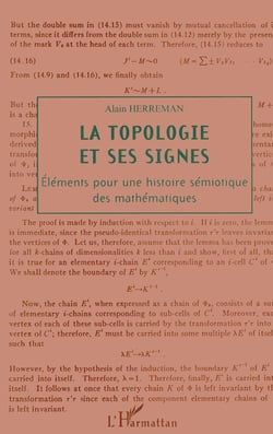 LA TOPOLOGIE ET SES SIGNES : Éléments pour une histoire sémiotique des mathématiques