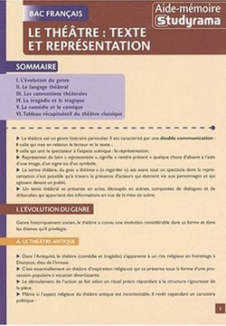 Le théatre : Textes et représentation