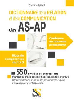 Dictionnaire de la relation et de la communication AS-AP : blocs de compténces de 1 à 5