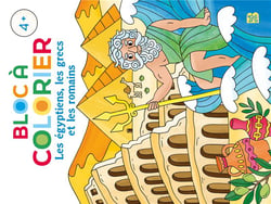 Bloc a colorier : les egyptiens, les grecs et les romains