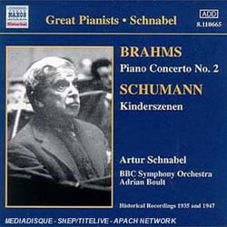 Brahms : Concerto Pour Pano N 2 - Schumann : Kinderszenen