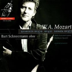 Mozart : Quartet in F Major, Quartet in D Minor & Sonata in F Major