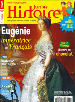 Histoire Junior N°89 Eugénie, une impératrice moderne - octobre  2019