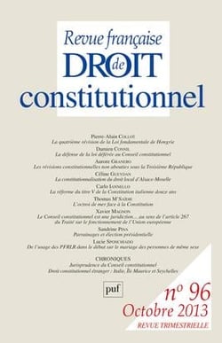 Revue française de droit constitutionnel n.96