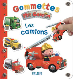 Gommettes - p'tit garçon - les camions