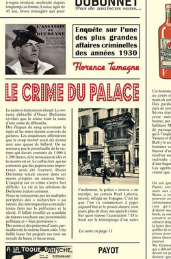 Le crime du palace - enquête sur l'une des plus grandes affaires criminelles des années 1930