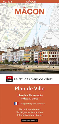 Mâcon : plan de ville (édition 2024)