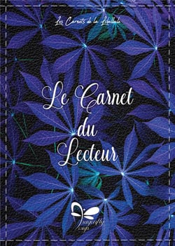Le carnet du lecteur - feuilles violettes