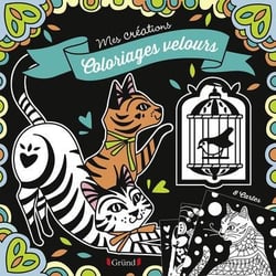 Coloriages velours - chats - pochette