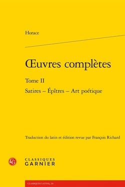 Oeuvres complètes Tome 2 : Satires - Épîtres - Art poétique
