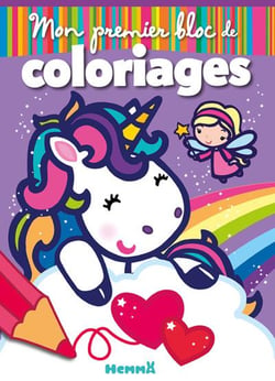 Mon premier bloc de coloriages - fées et licornes