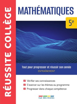 Réussite collège : mathématiques - 5e - tout pour progresser et réussir son année