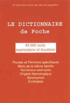 Le dictionnaire français de poche (45000 mots)