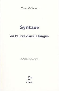 Syntaxe, ou l'autre dans la langue
