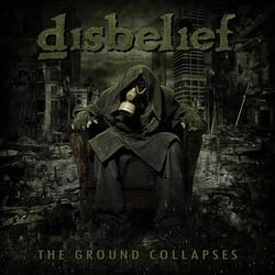 The ground collapses
