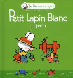 Petit lapin blanc - au jardin
