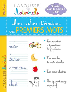 Mon cahier d'écriture des premiers mots - GS, CP