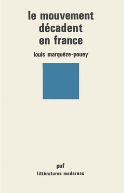 Le mouvement décadent en France