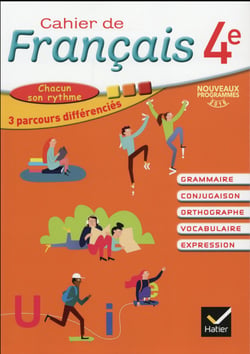 Cahier de français - 4e - cahier de l'élève (édition 2016)