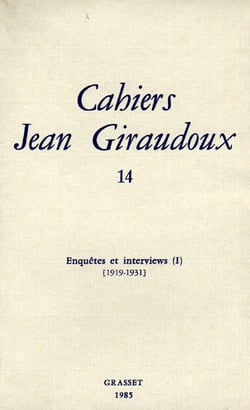 CAHIERS JEAN GIRAUDOUX Tome 14