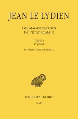 Des magistratures de l'Etat romain Tome 1 - première partie, introduction générale