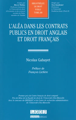 L'aléa dans les contrats publics en droit anglais et français