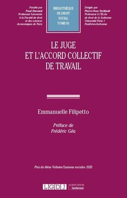 Le juge et l'accord collectif de travail