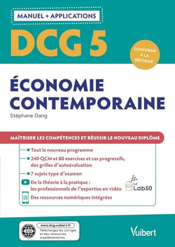 DCG 5 : économie contemporaine - manuel et applications
