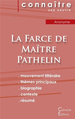 La farce de maître Pathelin - auteur anonyme