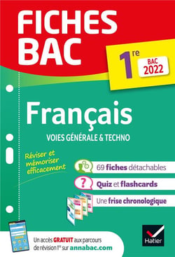 Fiches bac : français - 1re générale & techno (édition 2022)