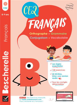 Bescherelle - Mon cahier d'entraînement en Français CE2  - 8 ans