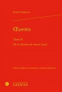 Oeuvres t.2 - de la division du travail social