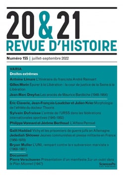 20 & 21. Revue d'histoire n.155 : 20&21. revue d'histoire