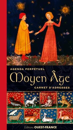 Agenda perpetuel et carnet d'adresses du Moyen âge